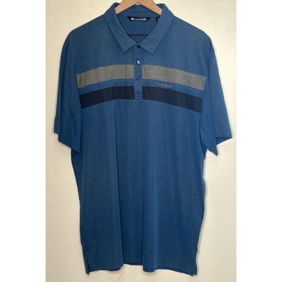 Travis Mathew Polo Shirt Set of 2 Mens XXL Performance Pima Cotton Poly Blend - Picture 4 of 6